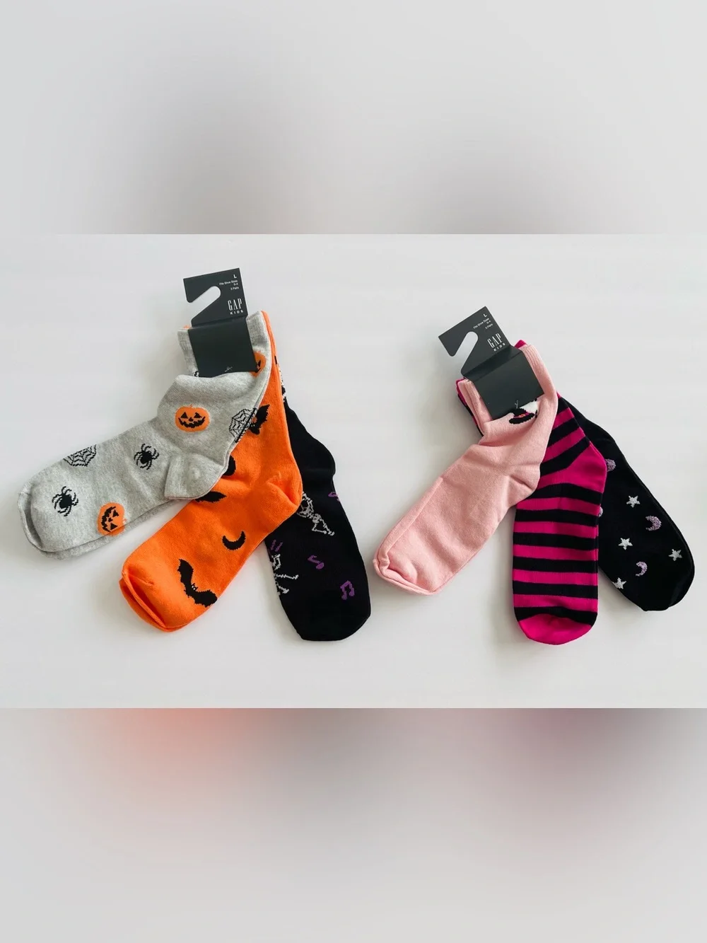 NWT GAP Kids Girls Halloween Crew Socks L